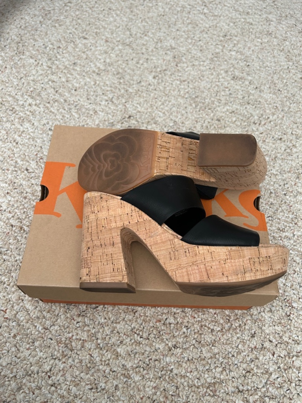 Kork-Ease Black Double Band Cork Slide Mule - Women's - Picture 4 of 5